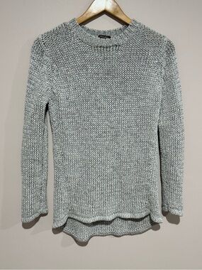 APC Grey Metallic Sparkly Loose Weave Sweater XS